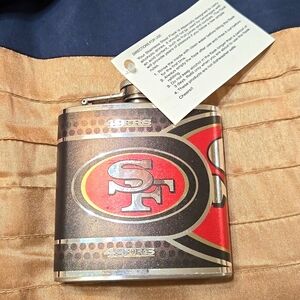 49ers drinking flask